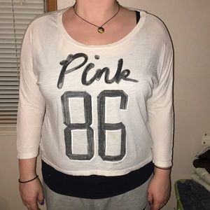 3/4 sleeve Pink shirt